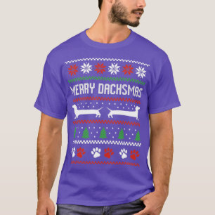 Dachshund Sause Dog Ugly KerstSweater Merry T-shirt