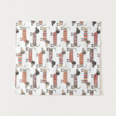 Dachshund Sause Dog Wandkleed (Voorkant (horizontaal))