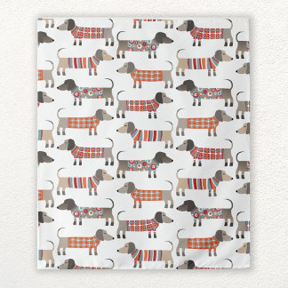 Dachshund Sause Dog Wandkleed