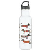 Dachshund Sause Dog Waterfles (Voorkant)