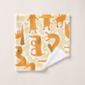 Dachshund Serviette Ensemble Wiener Chien Décor Sa (Gant de toilette)