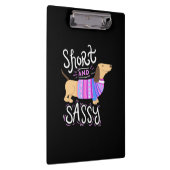 Dachshund Short en Sassy Klembord (Rechts)