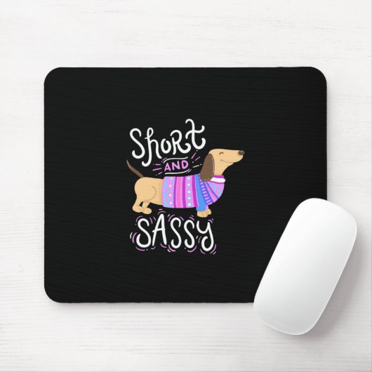 Dachshund Short en Sassy Muismat (Met muis)
