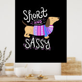 Dachshund Short en Sassy Poster (Keuken)