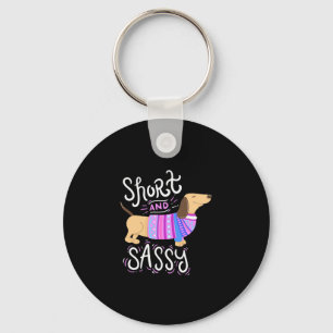 Dachshund Short en Sassy Sleutelhanger
