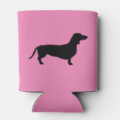 Dachshund Short Hair - Silhouette 1 Blikjeskoeler (Achterkant)