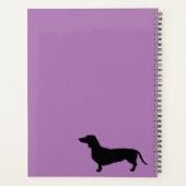 Dachshund Short Hair - Silhouette 1 Planner (Achterkant)