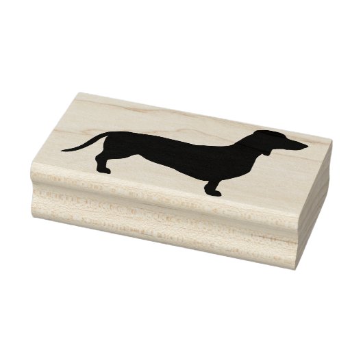 Dachshund Short Hair - Silhouette 1 Rubberstempel (Stempel)