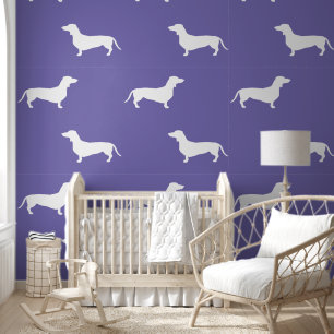 Dachshund Short Hair - Silhouette 2 Behang