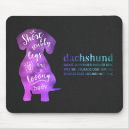 Dachshund - Short Stubby Legs en een Long Body Muismat
