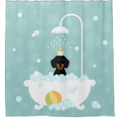 Dachshund Shower Curtain Douchegordijn (Voorkant)