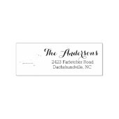 Dachshund silhouet retour adres stempel (Gestempeld)