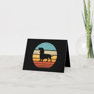 Dachshund Silhouette 60s 70s Gifts Hondenliefhebbe Bedankkaart