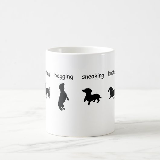 Dachshund Silhouette Mug (Centre)
