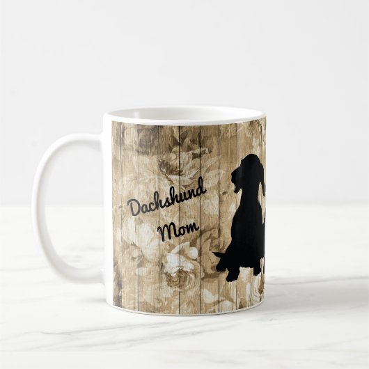 Dachshund Silhouette Mug (Gauche)