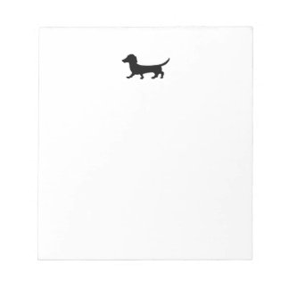 Dachshund Silhouette Note-pad Notitieblok