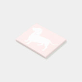 dachshund silhouette post-it® notes (Schuin)