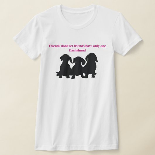 Dachshund Silhouette T-Shirt (Laagn)