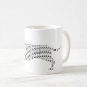 Dachshund Silhouette uit Velen Koffiemok (Voorkant rechts)