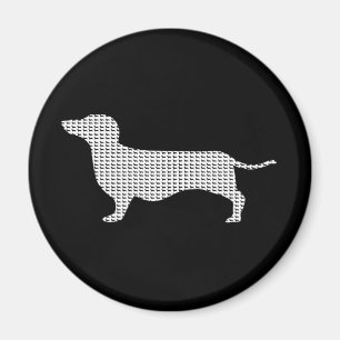 Dachshund Silhouette uit Velen Magneet