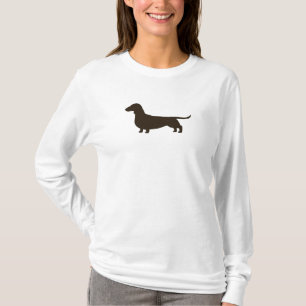 Dachshund Silhouette   Wiener Dog   Weenie Dog T-shirt