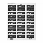 Dachshund Silhouetten met Hart Wiener Honden Etiket (Full Sheet)