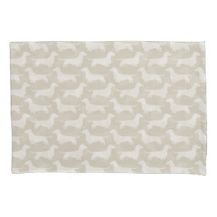 Dachshund Silhouettes Pattern Kussensloop