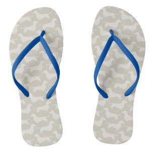Dachshund Silhouettes Pattern Teenslippers