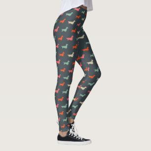 Dachshund Silhouettes Wiener Hondenliefhebber Leggings