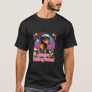 Dachshund Sinterklaas Koffie Mok Vrolijk Kerstfees T-shirt
