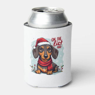 Dachshund Sinterklaas op de stoute lijst Dachshund Blikjeskoeler