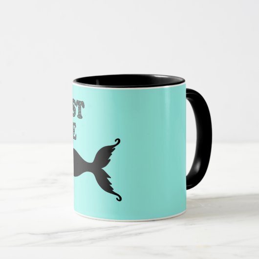 Dachshund Sirène Silhouette Café Mug (Devant droit)