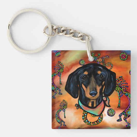 DACHSHUND SLEUTELHANGER (voorkant)