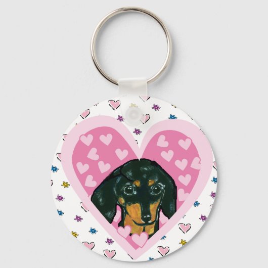 Dachshund Sleutelhanger (Voorkant)