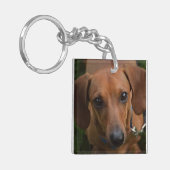 Dachshund-Sleutelhanger Sleutelhanger (Voorkant Links)