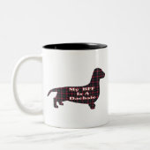 Dachshund Smooth BFF Mug (Gauche)
