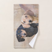 Dachshund (Smooth) Peinture - Art Chien original (Serviette à main)