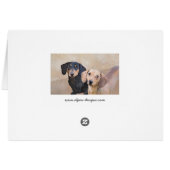 Dachshund (Smooth) Peinture - Art Chien original (Dos Horizontal)