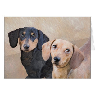 Dachshund (Smooth) Peinture - Art Chien original