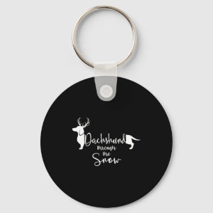 Dachshund Sneeuw Lieve Wiener Weiner Hondeneigenaa Sleutelhanger