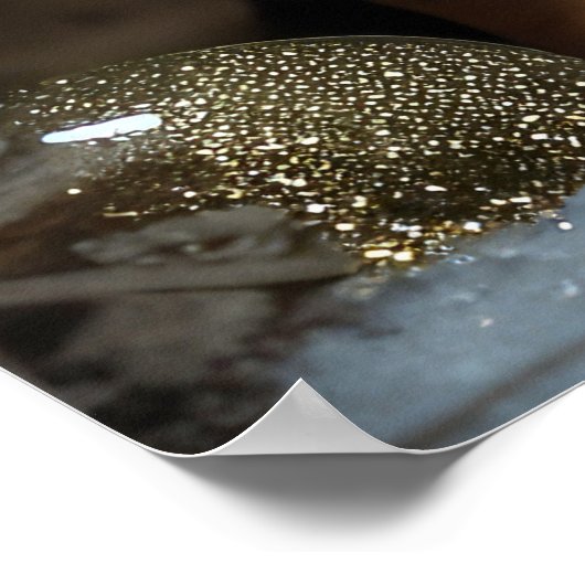 Dachshund Snowy Sleigh Kerst Decor Poster (Hoek)