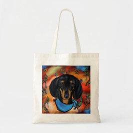 DACHSHUND SOUTHWESTERN ART TOTE BAG