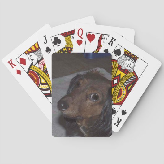 Dachshund-speelkaarten Pokerkaarten (Achterkant)