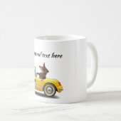 Dachshund Sport Voiture Conducteur Mug (Devant droit)