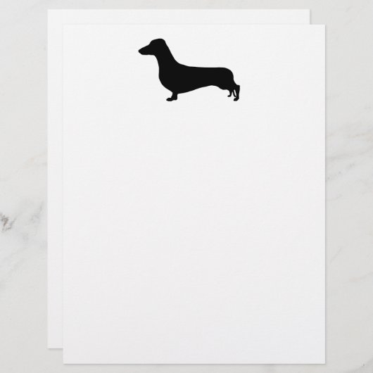 Dachshund Stationery (Voorkant / Achterkant)