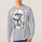 Dachshund Statue Hunter T-shirt (Voorkant)