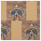 Dachshund stof (Swatch)
