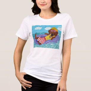 Dachshund Strandversager Tri-Blend Shirt