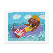 Dachshund Strandverslaafde