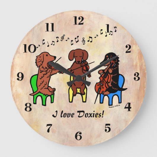 Dachshund String Trio Grote Klok (Voorkant)
